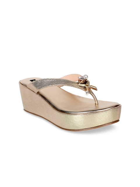 

Sherrif Shoes Women Gold-Toned Embellished Sandals