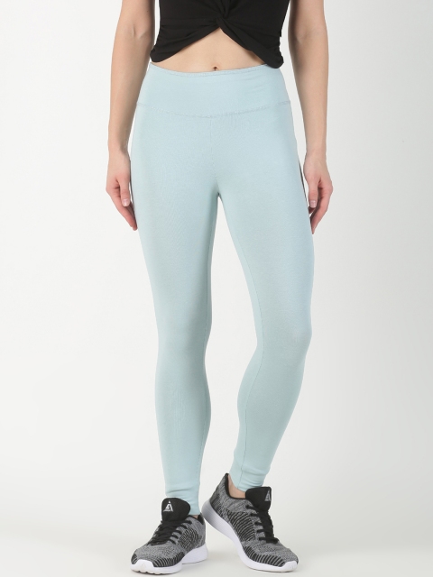 

Soul Space Women Green Solid Snug-Fit Tights