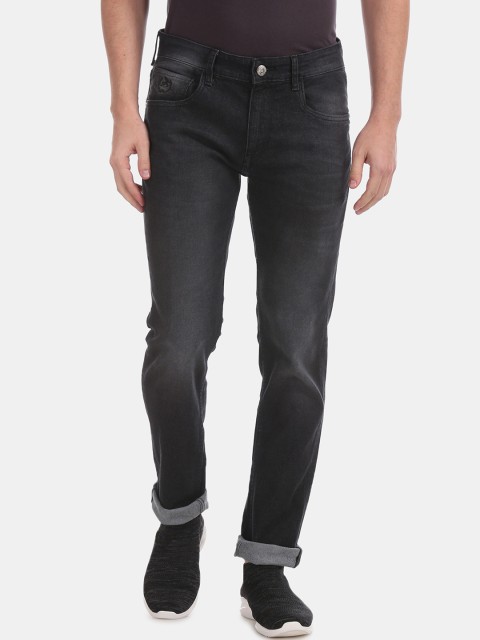 

U.S. Polo Assn. Denim Co. Men Black Skinny Fit Mid-Rise Clean Look Stretchable Jeans