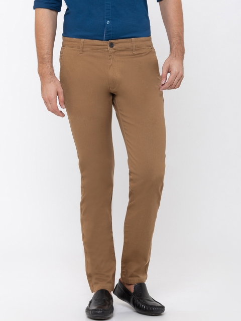 

Globus Men Khaki Slim Fit Solid Chinos