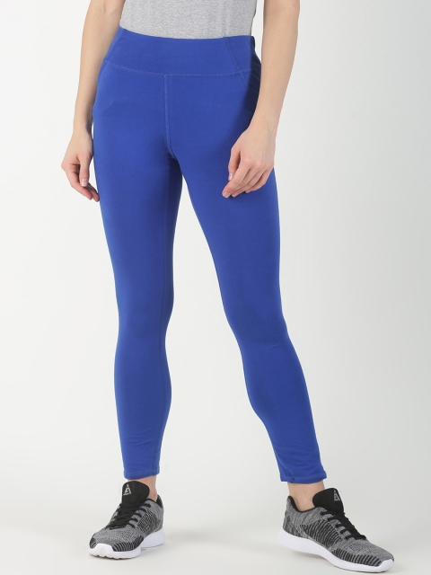 

Soul Space Women Blue Solid Snug-Fit Tights