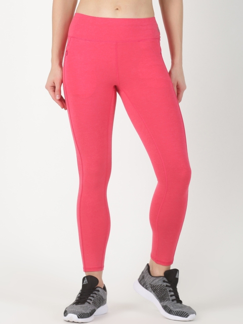 

Soul Space Women Pink Solid Snug-Fit Tights