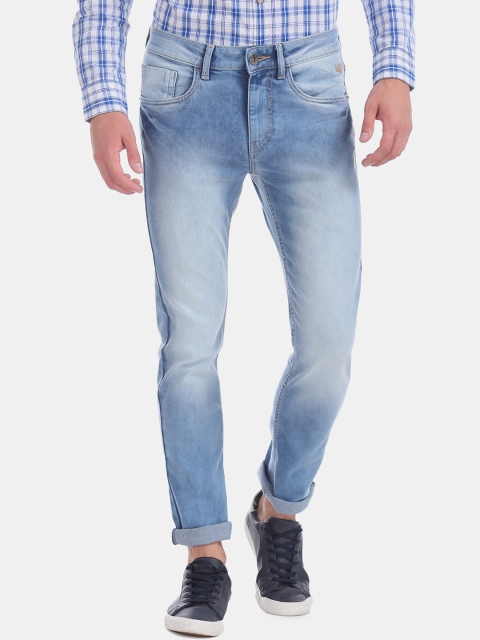 

Flying Machine Men Blue Slim Fit Mid-Rise Clean Look Stretchable Jeans