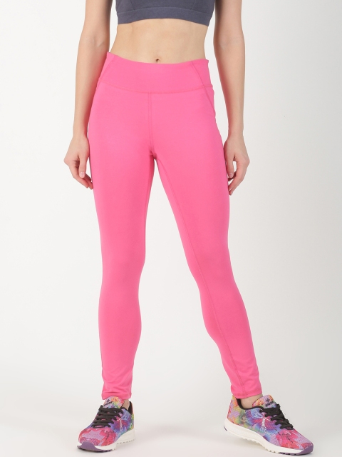 

Soul Space Women Pink Solid Snug-Fit Tights