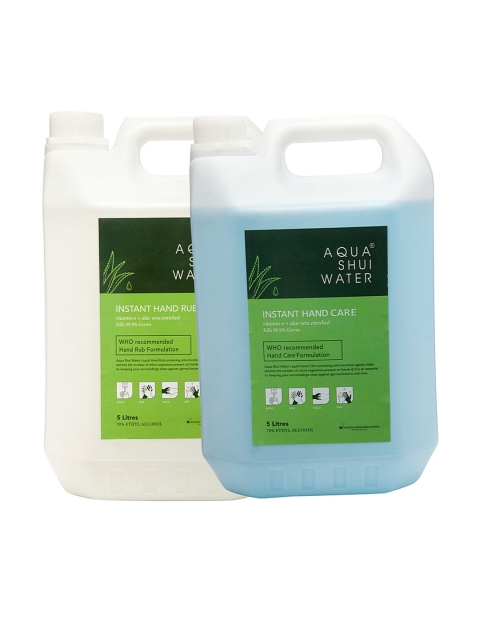 

Aqua Shui Water Pack of 2 Hand Sanitizers 5 L each, Blue