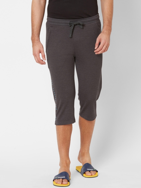 

Sweet Dreams Men Charcoal Grey Solid Lounge Shorts