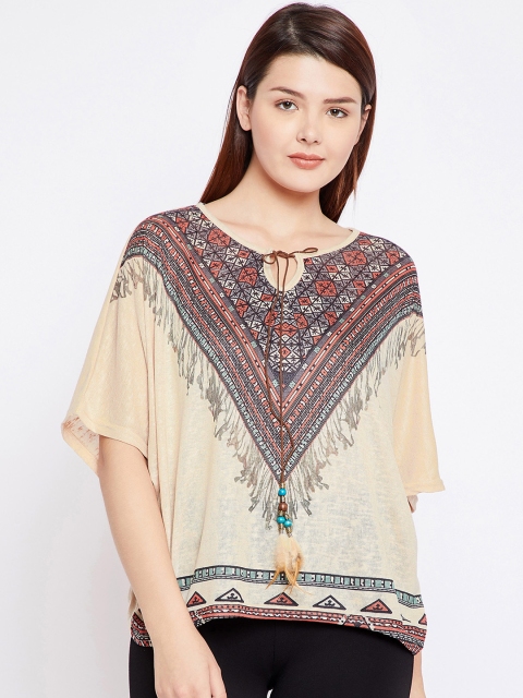

Camey Women Multicoloured Printed Boxy Top, Multi