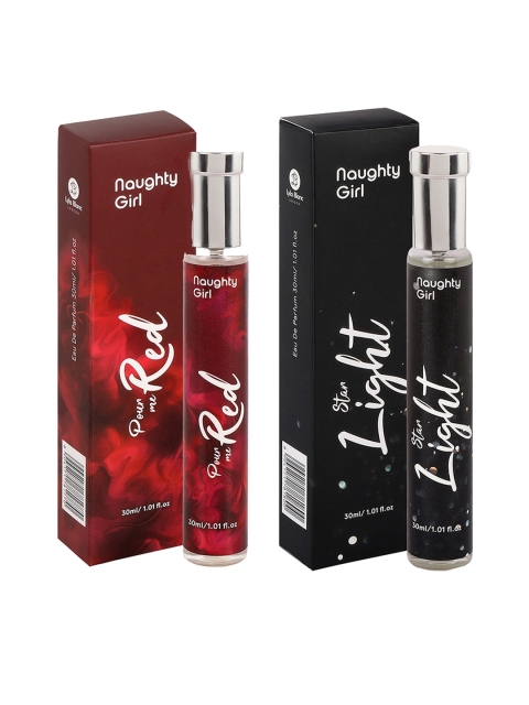 

Naughty Girl Women Set Of 2 EDP Star Light Perfume With Pour Me Red Perfume