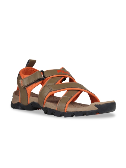 

FILA Men Brown Solid PACIFIC III Sports Sandals