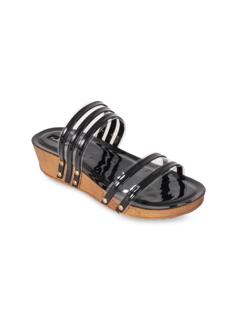 

Funku Fashion Women Black Solid Sandals