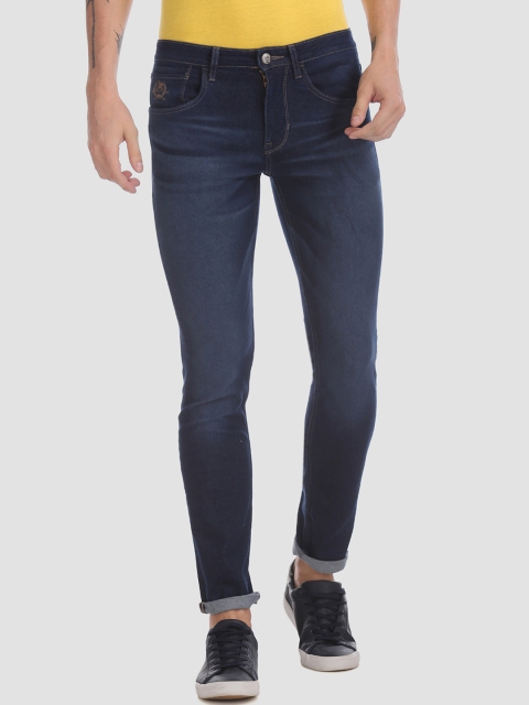 

U.S. Polo Assn. Men Blue Skinny Fit Mid-Rise Clean Look Jeans
