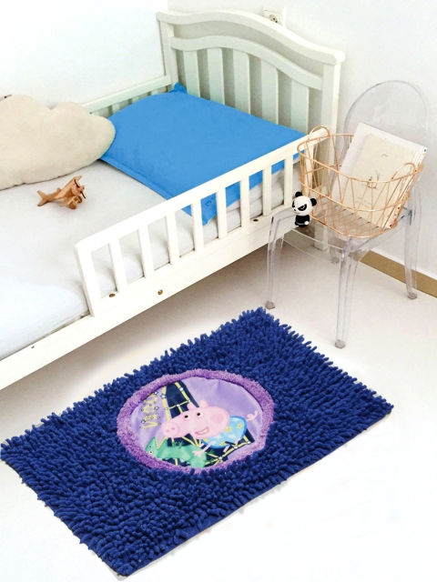 

Saral Home Blue & Purple Peppa Pig Printed Anti-Skid Floor Mat