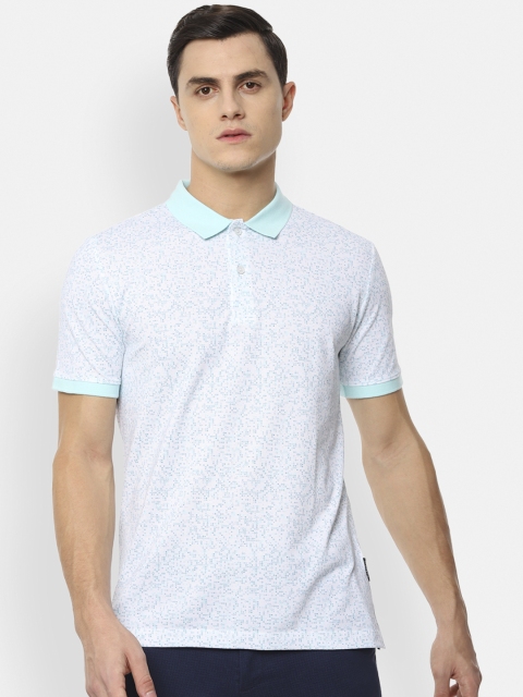 

Van Heusen Men Green Printed Polo Collar T-shirt