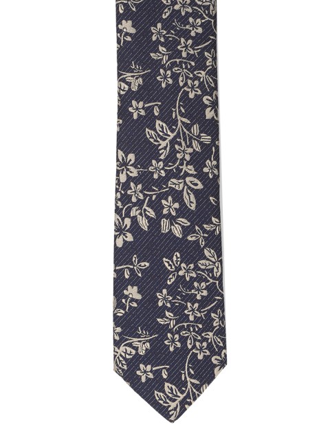 

Louis Philippe Navy Blue Woven Design Broad Tie