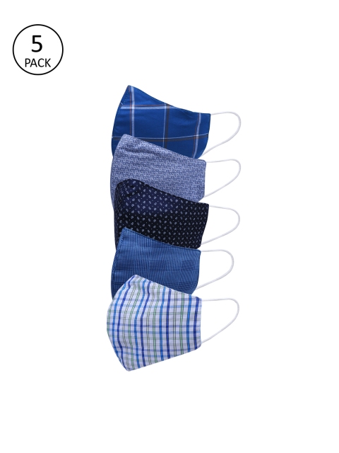 

Be Indi Unisex 5 Pcs 3-Ply Anti-Microbial Outdoor Masks, Multi