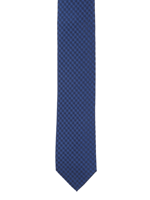 

Louis Philippe Navy Blue Woven Design Broad Tie