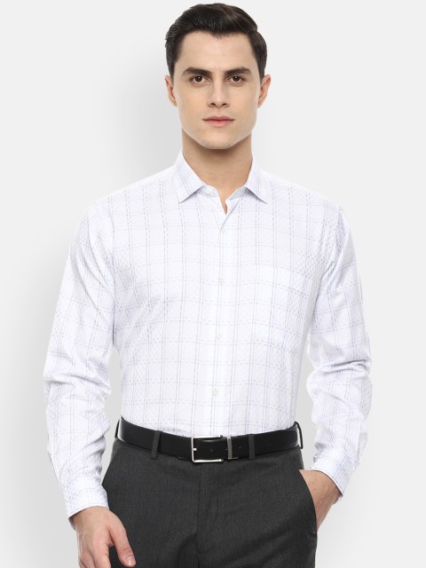 

Van Heusen Men White Regular Fit Self Design Formal Shirt