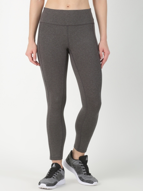 

Soul Space Women Grey Solid Snug-Fit Tights