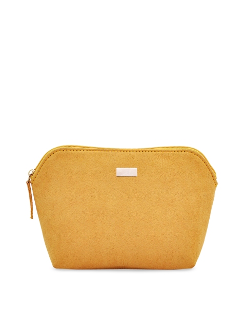 

yelloe Women Yellow Solid Travel Pouch