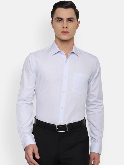 

Van Heusen Men Blue Slim Fit Self Design Formal Shirt