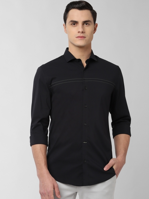 

Peter England Men Black Slim Fit Solid Casual Shirt