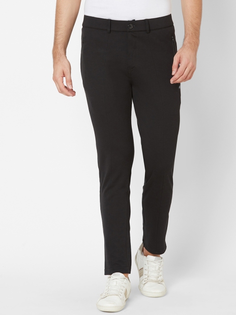 

Sweet Dreams Men Black Solid Slim-Fit Track Pants