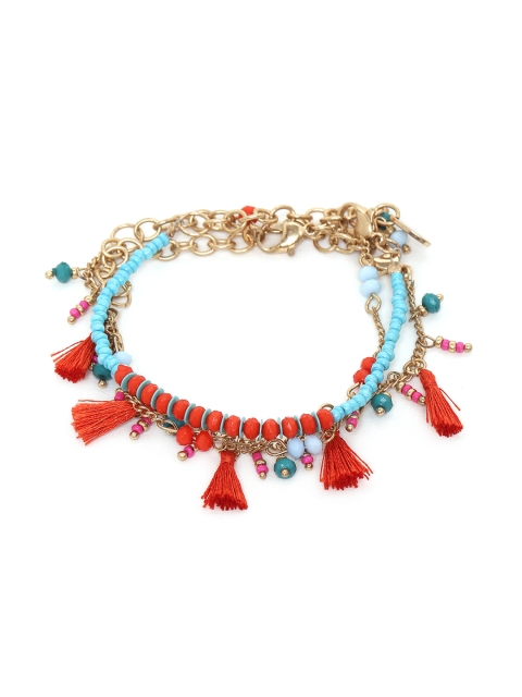 

Chumbak Set of 3 Red & Blue Multistrand Bracelets