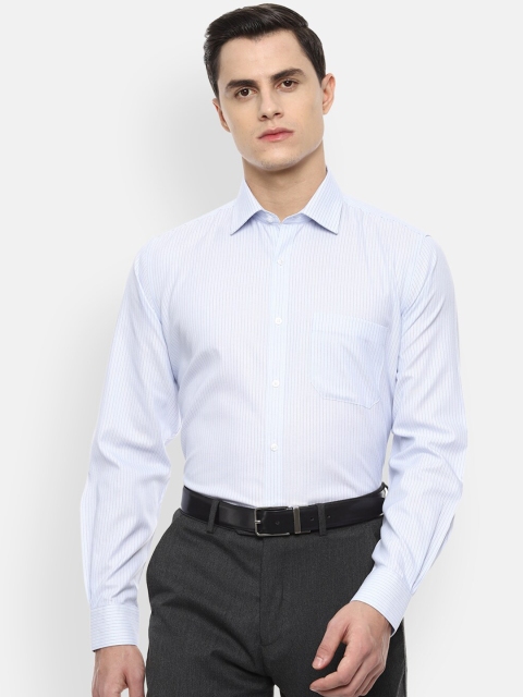 

Van Heusen Men Blue Regular Fit Striped Formal Shirt