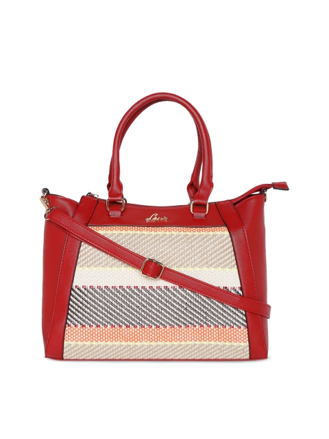 

Lavie Red Self Design Shoulder Bag
