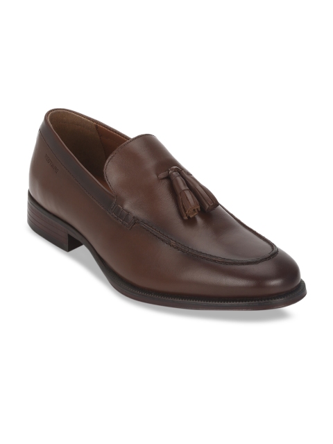 

Red Tape Men Brown Solid Leather Formal Loafers
