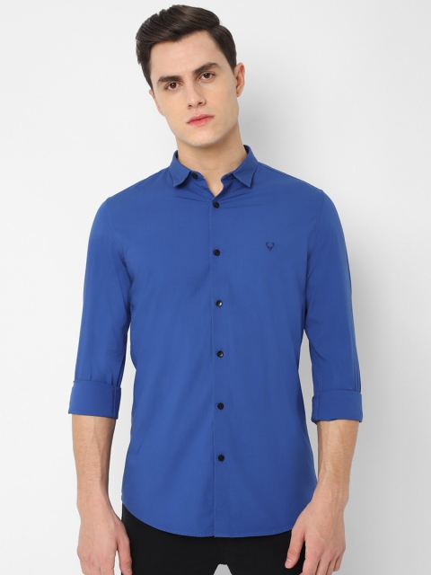 

Allen Solly Men Blue Slim Fit Solid Casual Shirt