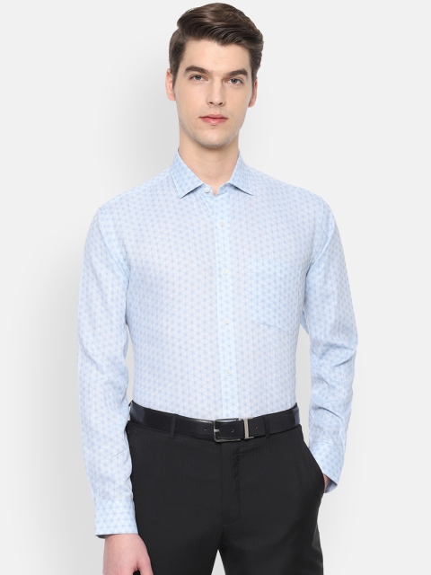 

Van Heusen Men Blue Regular Fit Printed Formal Shirt