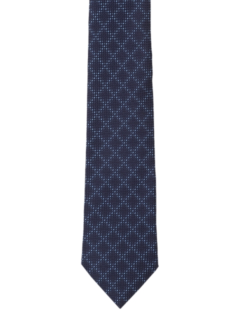 

Louis Philippe Navy Blue Woven Design Broad Tie