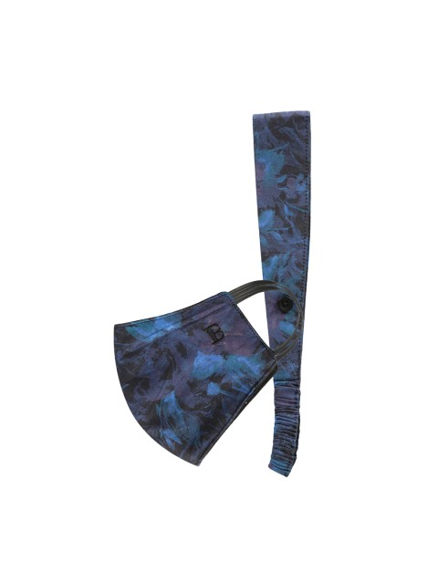 

Bene Kleed Women Navy Blue Printed 3-Ply Reusable Outdoor Mask With Hairband