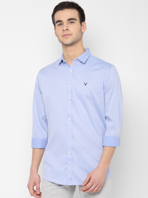 

Allen Solly Men Blue Slim Fit Self Design Casual Shirt