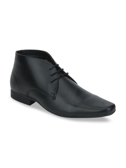 

Bond Street By Red Tape Men Black Solid Formal Derbys