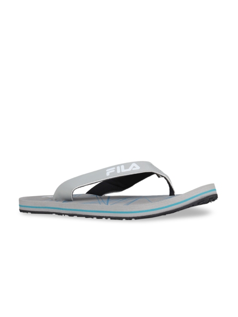 

FILA Men Grey & Blue Printed Thong Flip-Flops