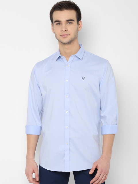 

Allen Solly Men Blue Slim Fit Self Design Casual Shirt