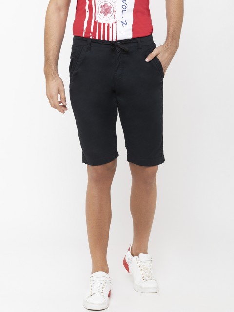 

Globus Men Black Solid Regular Fit Regular Shorts