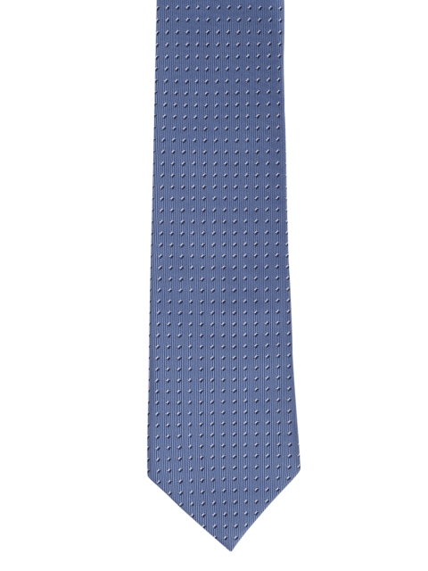 

Louis Philippe Blue Woven Design Silk Broad Tie