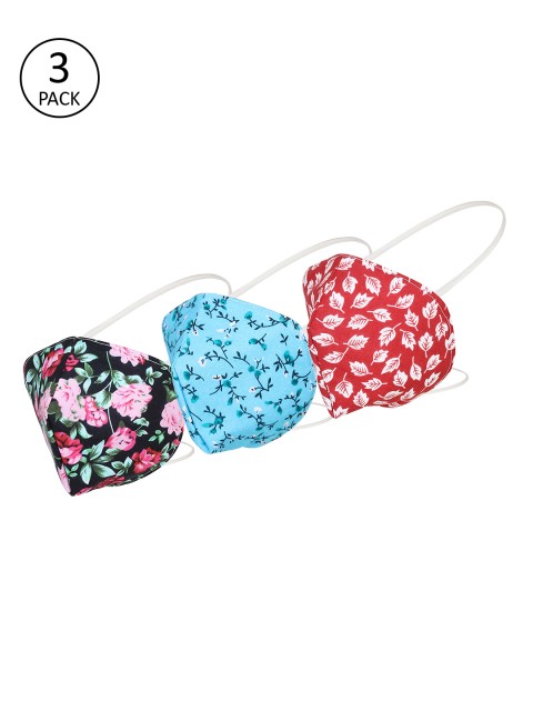 

Alvaro Castagnino Unisex Pack Of 3 Printed 3-Ply Reusable Cloth Mask, Blue
