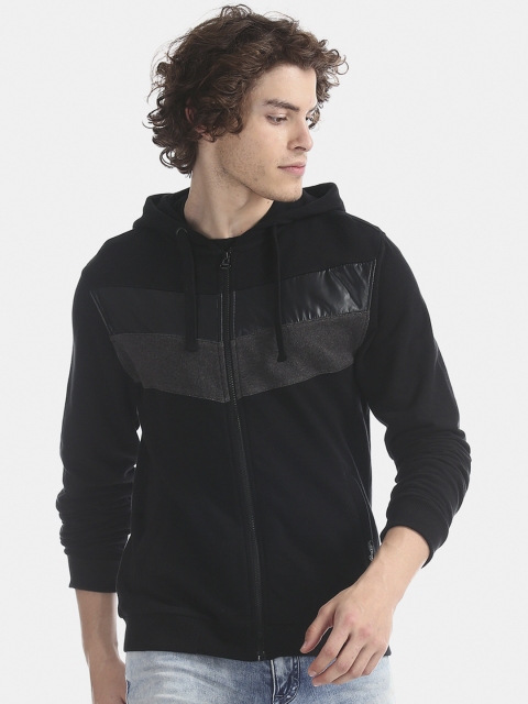 

Ed Hardy Men Black Solid Hooded Sweatshirt