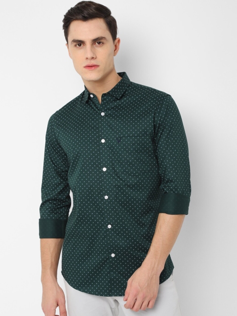 

Allen Solly Men Green Slim Fit Printed Casual Shirt