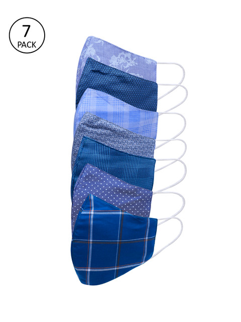 

Be Indi Unisex 7 Pcs 3-Ply Anti-Microbial Outdoor Masks, Multi