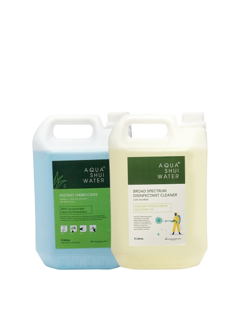 AQUA SHUI WATER Set of 2 Sanitizers, White