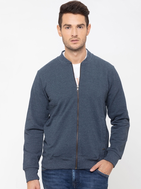 

Globus Men Blue Solid Sweatshirt