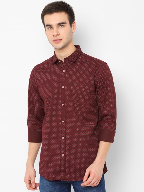 

Allen Solly Sport Men Maroon Floral Print Regular Fit Printed Casual Shirt
