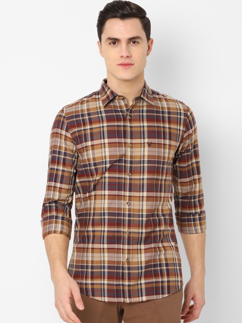 

Allen Solly Men Multicoloured Slim Fit Checked Casual Shirt, Multi