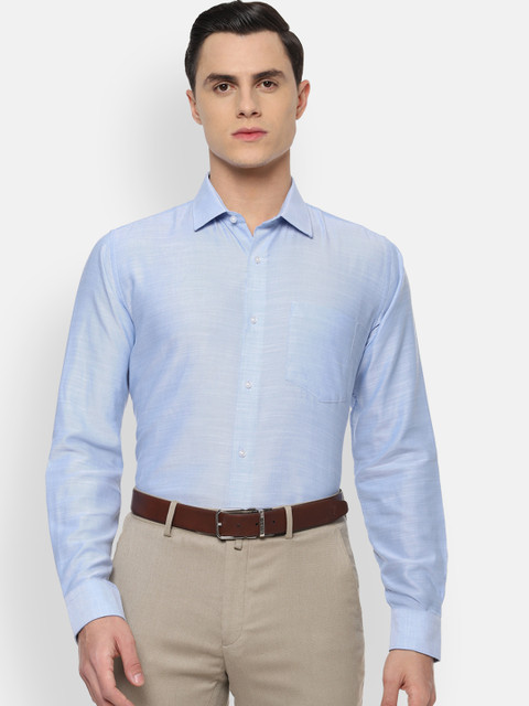 

Van Heusen Men Blue Slim Fit Solid Formal Shirt