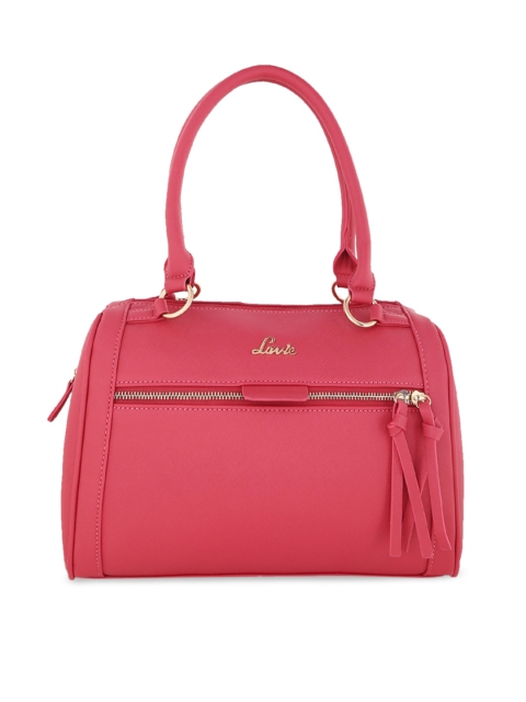 

Lavie Pink Solid Handheld Bag